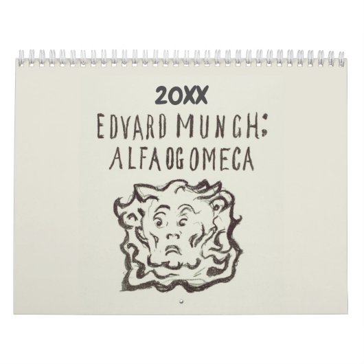 Edvard Munch Dark Depress Kalender (Hoes)