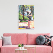 Edvard Munch - De Denker van Rodin Canvas Afdruk (Insitu (Woonkamer))