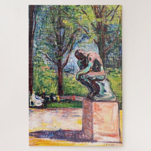 Edvard Munch - De Denker van Rodin Legpuzzel (Verticaal)