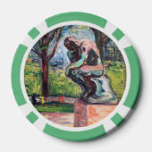 Edvard Munch - De Denker van Rodin Poker Chips (Achterkant)