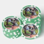 Edvard Munch - De Denker van Rodin Poker Chips (Opstapeling)