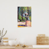 Edvard Munch - De Denker van Rodin Poster (Keuken)