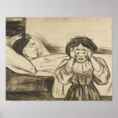 Edvard Munch - De dode moeder en haar kind Poster (Voorkant)