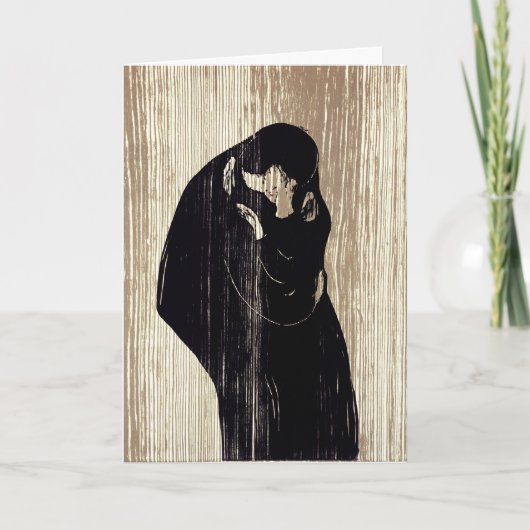 Edvard Munch - De kus IV Kaart (Voorkant)