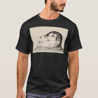 Edvard Munch de kus van de dood T-shirt