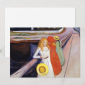 Edvard Munch - De meisjes op de brug 1901 Bedankkaart (Voorkant / Achterkant)