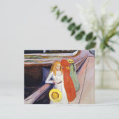 Edvard Munch - De Meisjes op de Brug 1901 Briefkaart (Staand voorkant)