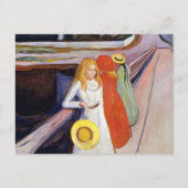 Edvard Munch - De Meisjes op de Brug 1901 Briefkaart (Voorkant)