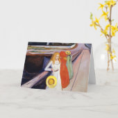 Edvard Munch - De meisjes op de brug 1901 Kaart (Gele Bloem)