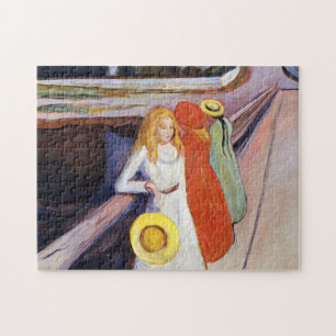 Edvard Munch - De meisjes op de brug 1901 Legpuzzel
