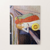 Edvard Munch - De meisjes op de brug 1901 Legpuzzel (Verticaal)