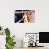 Edvard Munch - De meisjes op de brug 1901 Poster (Thuiskantoor)