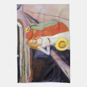 Edvard Munch - De meisjes op de brug 1901 Theedoek (Verticaal)