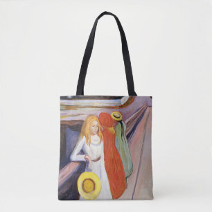 Edvard Munch - De meisjes op de brug 1901 Tote Bag