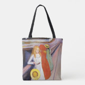 Edvard Munch - De meisjes op de brug 1901 Tote Bag (Achterkant)