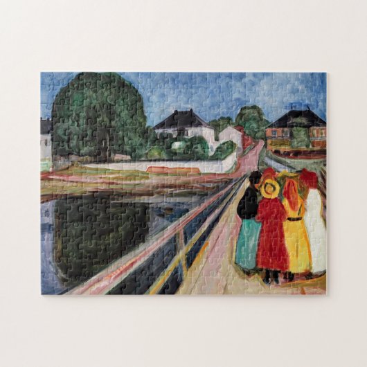 Edvard Munch - De meisjes op de brug 1902 Legpuzzel (Horizontaal)
