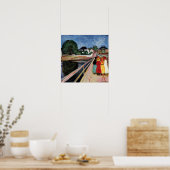 Edvard Munch - De meisjes op de brug 1902 Poster (Keuken)