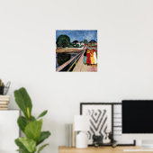 Edvard Munch - De meisjes op de brug 1902 Poster (Thuiskantoor)