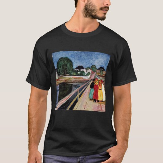 Edvard Munch - De meisjes op de brug 1902 T-shirt (Voorkant)
