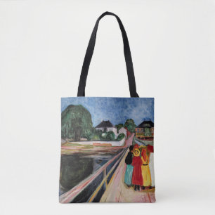 Edvard Munch - De meisjes op de brug 1902 Tote Bag