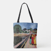 Edvard Munch - De meisjes op de brug 1902 Tote Bag (Achterkant)