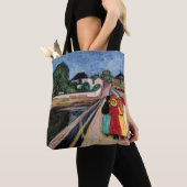 Edvard Munch - De meisjes op de brug 1902 Tote Bag (Dichtbij)
