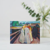 Edvard Munch - De meisjes op de brug 1903 Briefkaart (Staand voorkant)