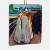 Edvard Munch - De meisjes op de brug 1903 Keramisch Ornament (Rechts)