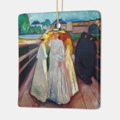 Edvard Munch - De meisjes op de brug 1903 Keramisch Ornament (Links)