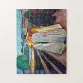 Edvard Munch - De meisjes op de brug 1903 Legpuzzel (Verticaal)
