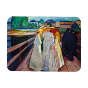 Edvard Munch - De meisjes op de brug 1903 Magneet