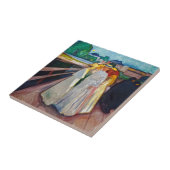 Edvard Munch - De meisjes op de brug 1903 Tegeltje (Zijkant)