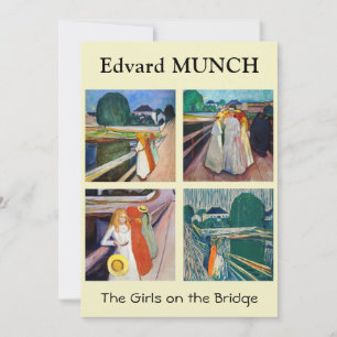 Edvard Munch - De meisjes op de brug Bedankkaart