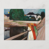 Edvard Munch - De meisjes op de brug Briefkaart (Voorkant)