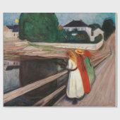 Edvard Munch - De meisjes op de brug Cadeaupapier (Vlak)