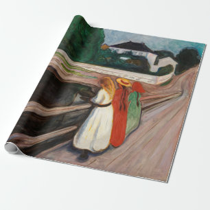 Edvard Munch - De meisjes op de brug Cadeaupapier