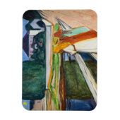 Edvard Munch - De meisjes op de brug in de witte n Magneet (Verticaal)