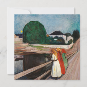 Edvard Munch - De meisjes op de brug Kaart