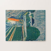 Edvard Munch - De meisjes op de brug, Lithograaf Legpuzzel (Horizontaal)