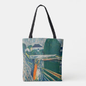 Edvard Munch - De meisjes op de brug, Lithograaf Tote Bag (Achterkant)