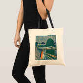 Edvard Munch - De meisjes op de brug, Lithograaf Tote Bag (Voorkant (product))