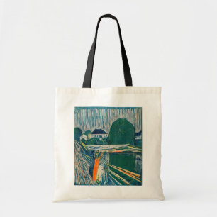 Edvard Munch - De meisjes op de brug, Lithograaf Tote Bag