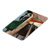 Edvard Munch - De meisjes op de brug Magneet (Linkerzijde)