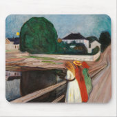 Edvard Munch - De meisjes op de brug Muismat (Voorkant)