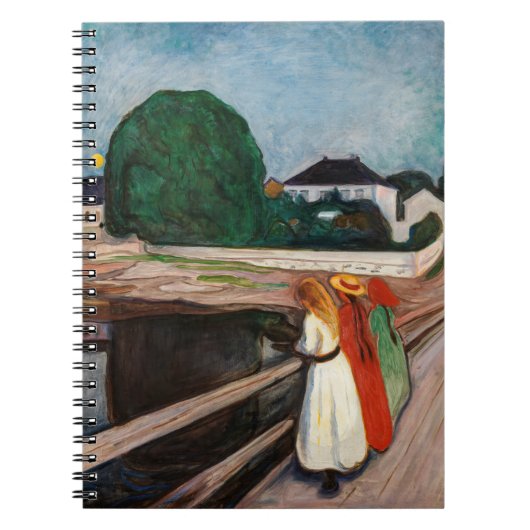 Edvard Munch - De meisjes op de brug Notitieboek (Voorkant)