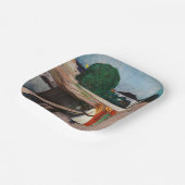 Edvard Munch - De meisjes op de brug Papieren Bordje (Gebogen)