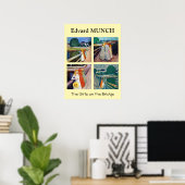 Edvard Munch - De Meisjes op de Brug Selectie Poster (Thuiskantoor)