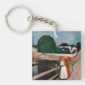 Edvard Munch - De meisjes op de brug Sleutelhanger (Voorkant)