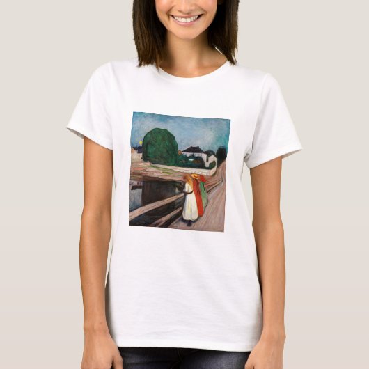 Edvard Munch - De meisjes op de brug T-shirt (Voorkant)