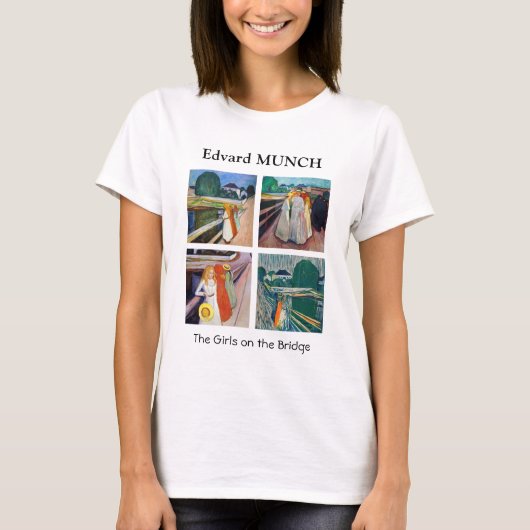 Edvard Munch - De meisjes op de brug T-shirt (Voorkant)